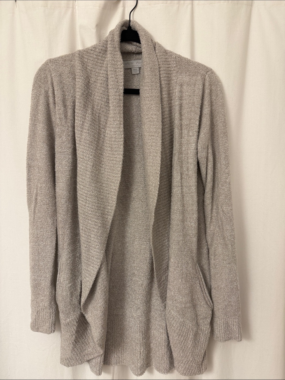 Barefoot Dreams Heather Gray Open-Front Cozy Cardigan